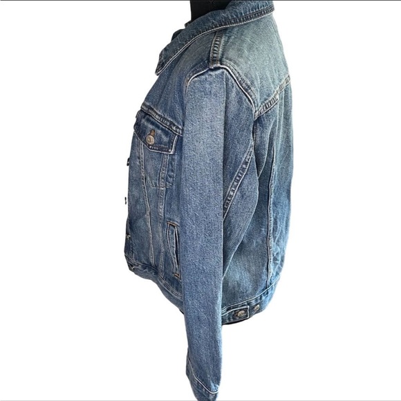 Madewell Women's Classic Jean Jacket Medium Blue Denim Button-Up Casual - Picture 6 of 9